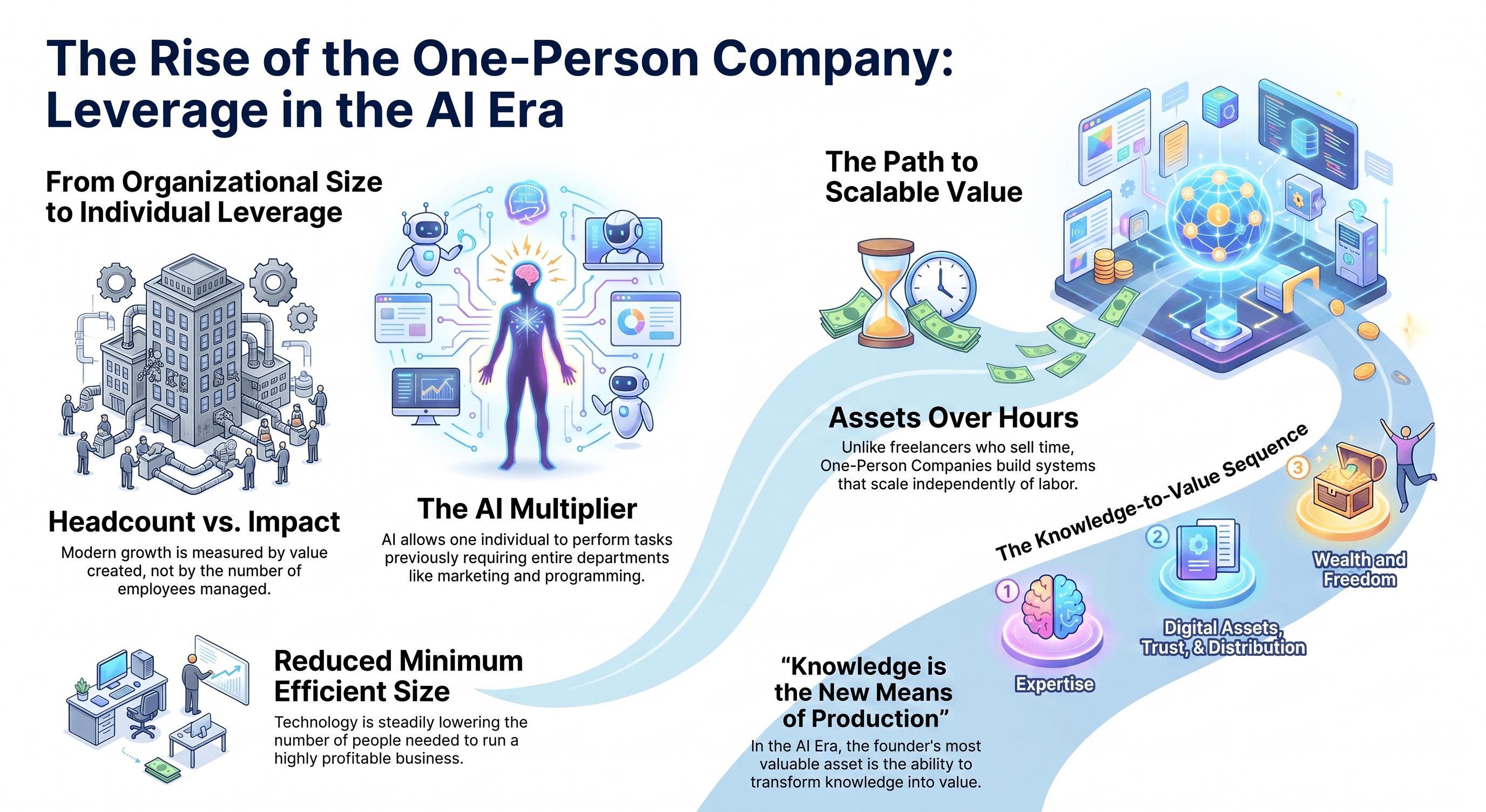 The Age of Knowledge Leverage chapter illustration