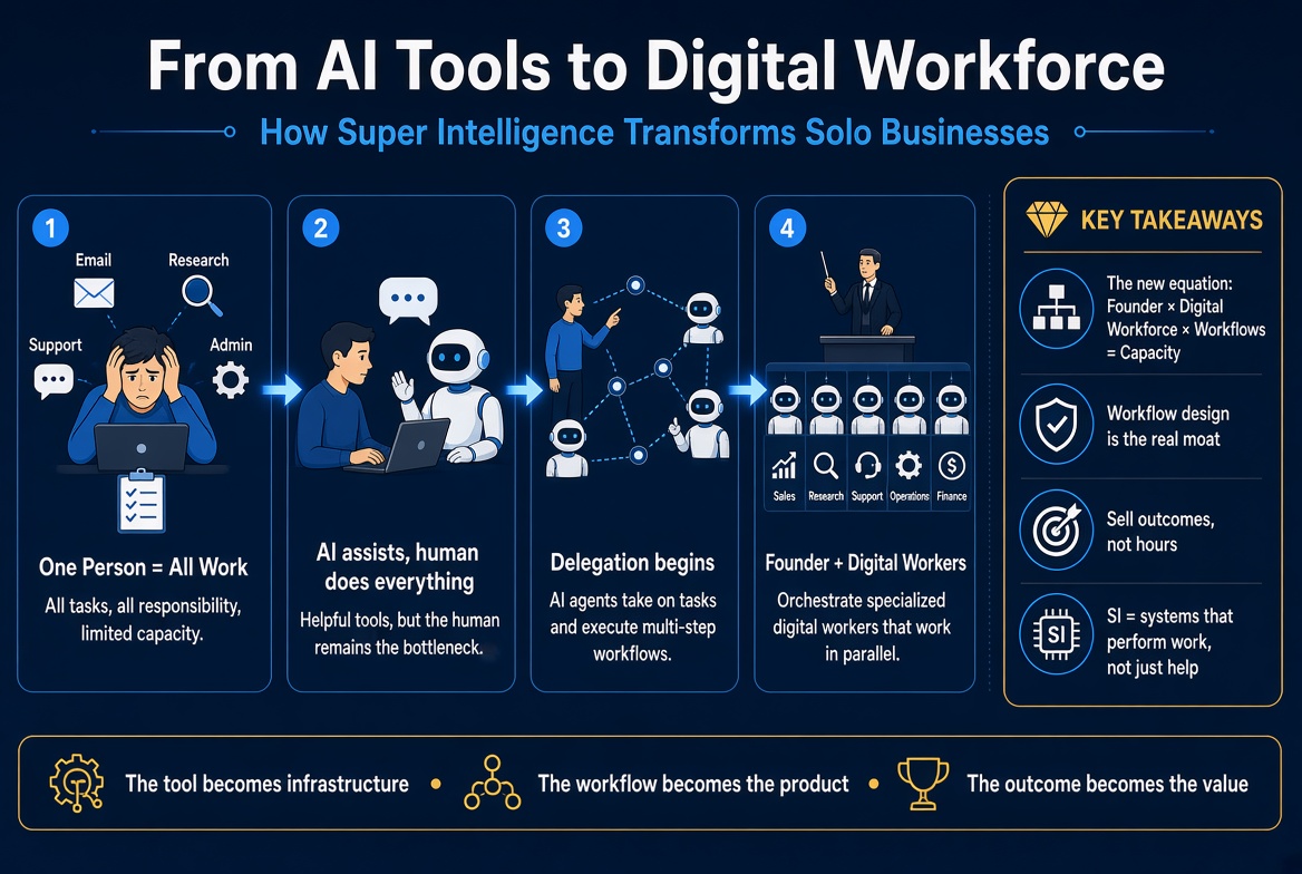 What Is Super Intelligence (SI) and What Does It Mean for One-Person Businesses?